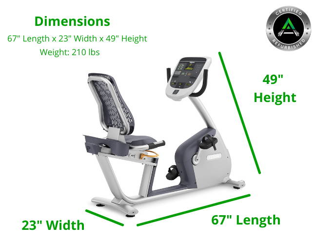 Precor RBK 815 Recumbent Bike P10 Console Refurbished Ace Fitness Equipment